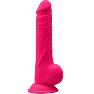 Silexd Model 1 Realistic Penis Premium Silexpan Silicone Fuchsia 24 Cm