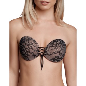 Bye-bra Bra Adhesive Interlaced & Embroidery Cup D