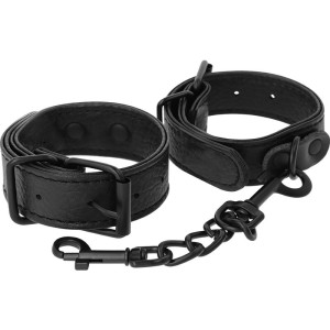 Darkness Wide Thin Textured Handcuffs
