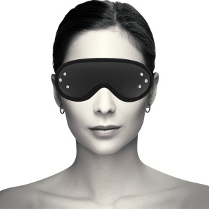 Coquette Chic Desire Fantasy Vegan Leather Blind Mask With Neoprene Lining