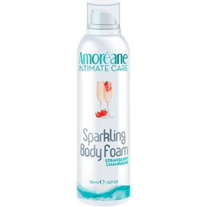 Amoreane Massager Body Foam Strawberry Champagne 150 Ml
