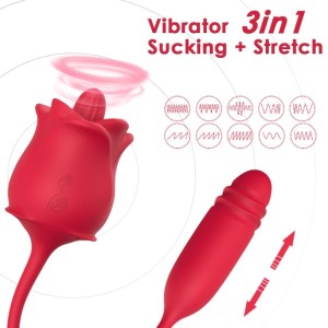 Armony Rose 3 In 1, Stimulator, Suction And Up&down With Red Tail