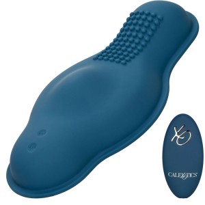 Calexotics Rider Massager Double Motor Remote Control Blue