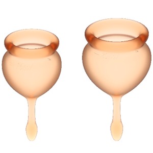Satisfyer Feel Good Menstrual Cup Orange  15+20ml