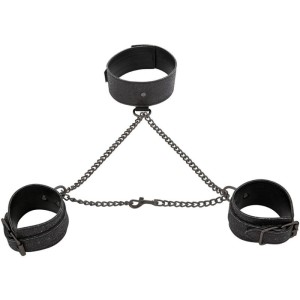 Sex & Michief Shadow Sparkle Collar And Cuffs