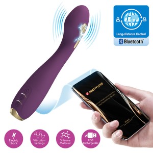 Pretty Love Hector Electroshock Vibrator By App Control Purple
