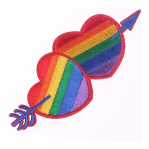 Pride Lgbt Flag Heart Patch
