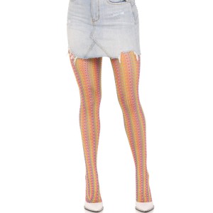 Leg Avenue Multicolor Crochet Stockings