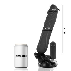 Basecock Realistic Vibrator Remote Control Black 20 Cm -o- 4 Cm