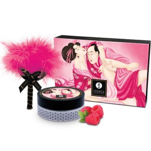 Shunga Edible Massage Powder Kit Raspberry