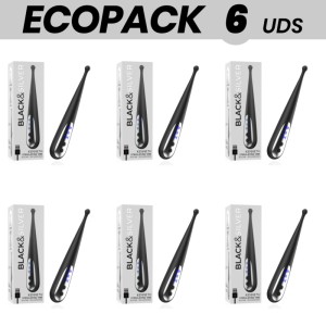 Ecopack 6 Units Black&silver Kenneth Stimulating Vibe