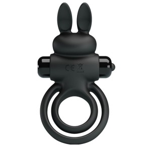 Pretty Love Vibrator Iii Rabbit Ring For Black Penis