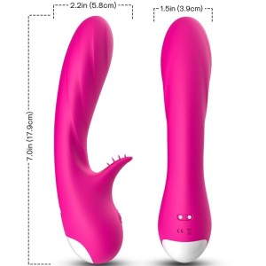 Armony Romance Vibrator With Stimulator Fuchsia