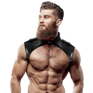 Fetish Submissive Attitude Mens Brigade Adjustable Eco-leather Neck Harness
