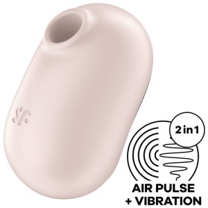 Satisfyer Pro To Go 2 Double Air Pulse Stimulator & Vibrator Beige