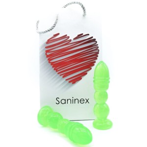 Saninex Delight Plug-dildo Transparent Green