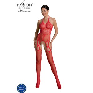 Passion Eco Collection Bodystocking Eco Bs002 Red