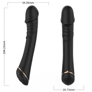 Armony Dildo Vibrator Silicone Black