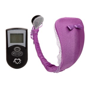 Baile Thong With Vibrator With Lilac Remote Control