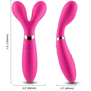 Armony Y-wand Massager & Vibrator Double Head Fuchsia