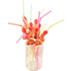 Diablo Picante Bag Of 10 Natural Big Penis Straws