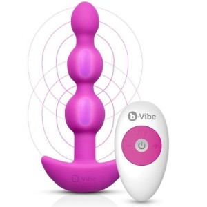 B-vibe Triplet Anal Remote Control Beads Pink
