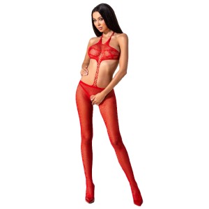 Passion Woman Bs080 Bodystocking Red One Size