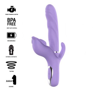 Intense Billie Multifunction Rechargeable Vibrator Suction & Pulsing Purple