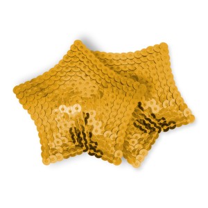 Ohmama Fetish Golden Sequined Star Nipples Covers