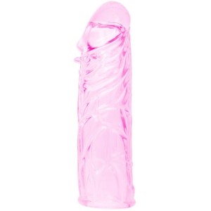 Baile Pink Stimulating Silicone Penis Cover 13 Cm