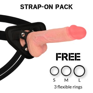 Rockarmy Harness + Liquid Silicone Premium Spitfire Realistic 21 Cm -o- 4.62 Cm