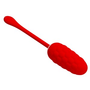 Pretty Love Vibrating Egg With Red Rechargeable Marine Texture