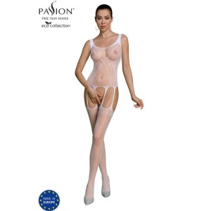 Passion Eco Collection Bodystocking Eco Bs007 White