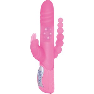 Seven Creations E Rabbit Triple Play Pink Triple Stimulation Vibrator