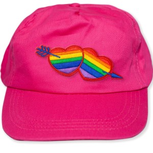 Pride Fuscia Cap With The Lgbt Heart