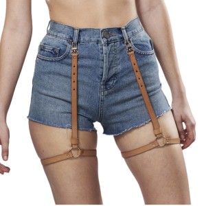 Maze Shorts Garter Brown