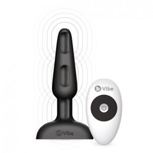 B-vibe Trio Remote Control Anal Plug Black