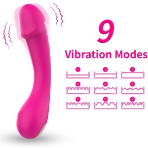 Armony Dildo Vibrator G-spot Silicone Fuchsia