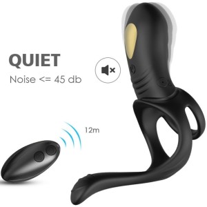Armony Joy Jumper Ring Vibrator For Couples & Anal Plug Remote Control Black