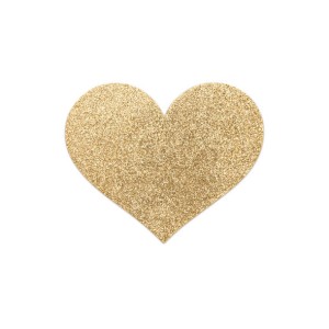 Bijoux Indiscrets Flash Golden Heart Nipple Covers