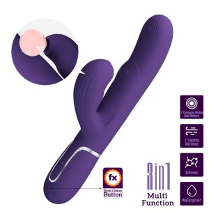 Pretty Love Perlita G-spot Vibrator 3 In 1 Multifunction Purple