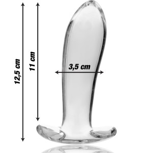 Nebula Series By Ibiza Model 5 Anal Plug Borosilicate Glass Clear 12.5 Cm -o- 3.5 Cm