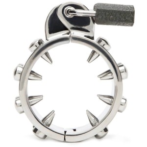 Metal Hard Anti-erection Chastity Ring