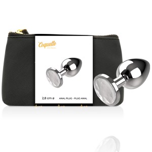 Coquette Chic Desire Anal Plug Metal White Size S 2.7x 8cm