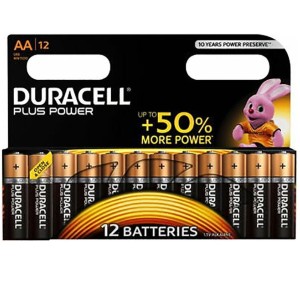 Duracell Plus Power Battery  Aa Lr6 12units