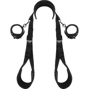 Fetish Submissive Open Legs Position With Noprene Lining Handcuffs
