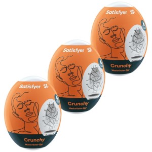 Satisfyer 3 Masturbator Eggs Crunchy