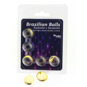 Taloka 5 Brazilian Balls Vibrating & Shock Effect Exciting Gel