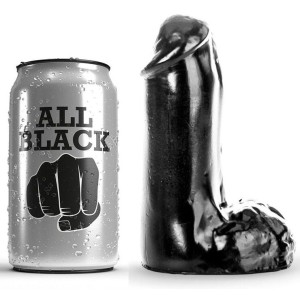 All Black Dildo Realistic 13 Cm