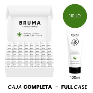 Moq 110 Bruma Sativa Seed Oil Sliding Gel Warming Cannabis Flavor 100 Ml